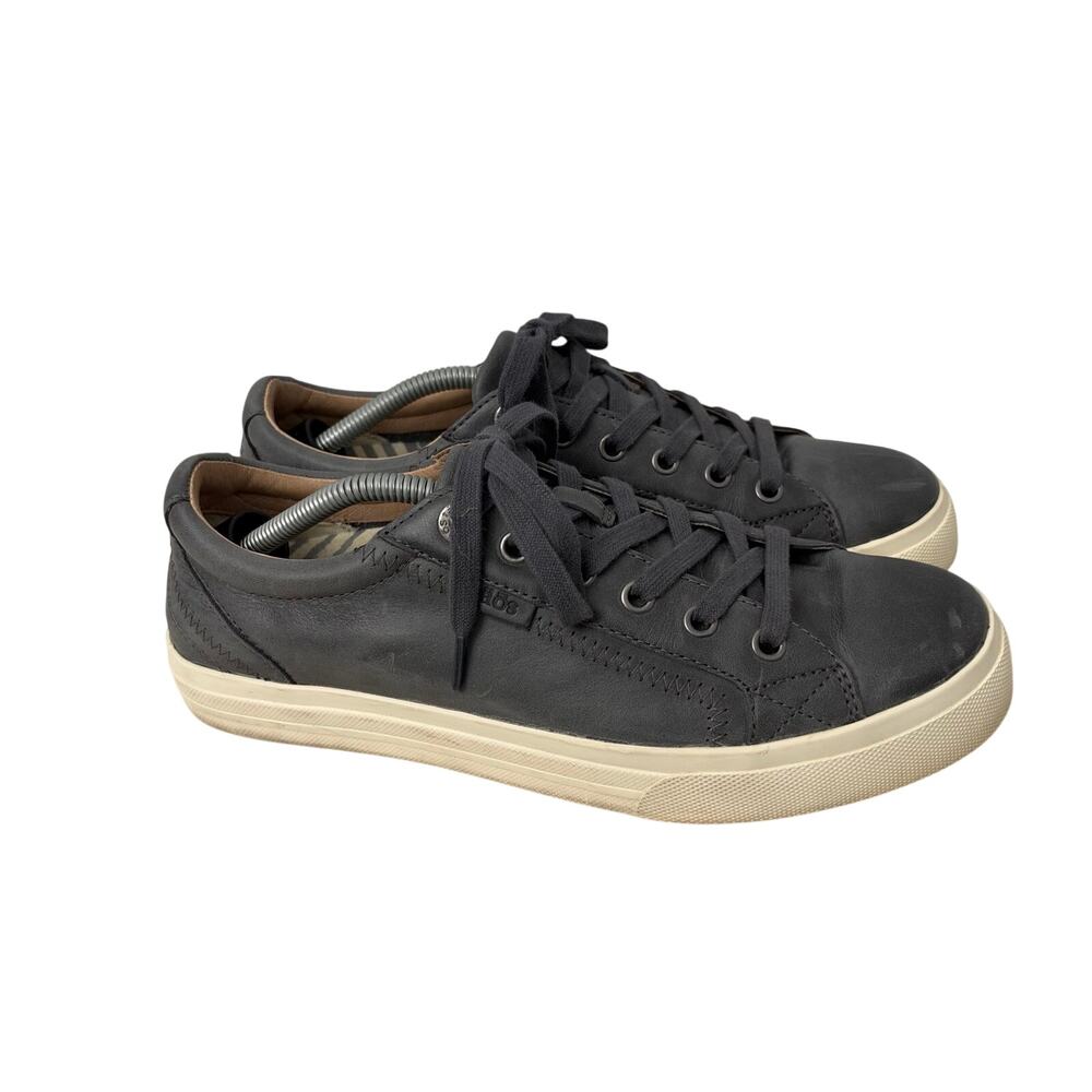 Taos Plim Soul Lux Shoes Women’s Size 9 Gray Leather Sneakers